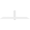Ekena Millwork Eugene Architectural Grade PVC Gable Bracket, 96"W x 28"H x 4"D x 6"F, 7/12 Pitch GBP096X28X0406EUG00 - alternate 3